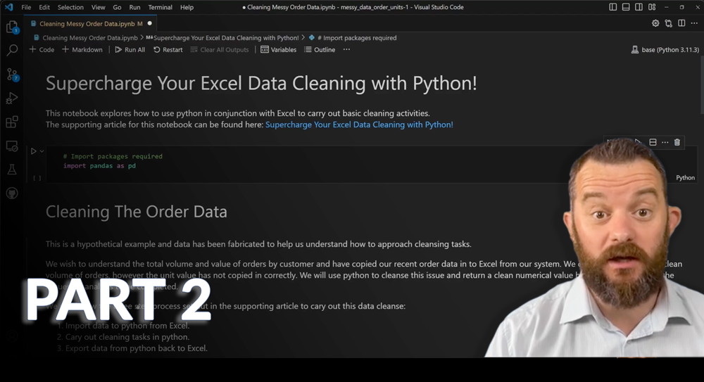 Supercharge Your Microsoft Excel Data Cleaning with Python!